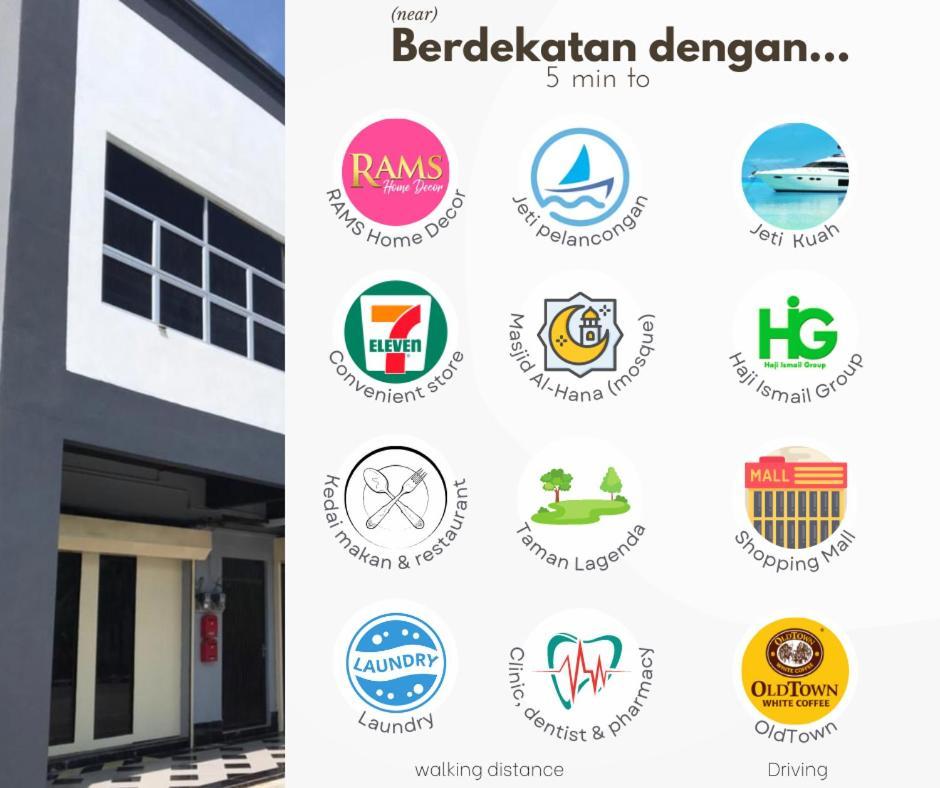 Adina Homestay Langkawi ~Spacious Homestay~ Kuah Eksteriør billede